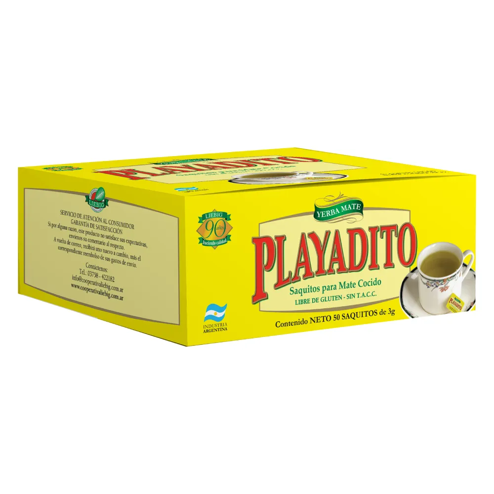 Mate Cocido Playadito x50u (x5)