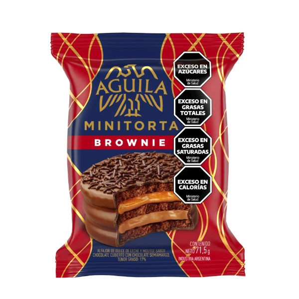 Alfajor Minitorta Águila Brownie x71,5g (x21)