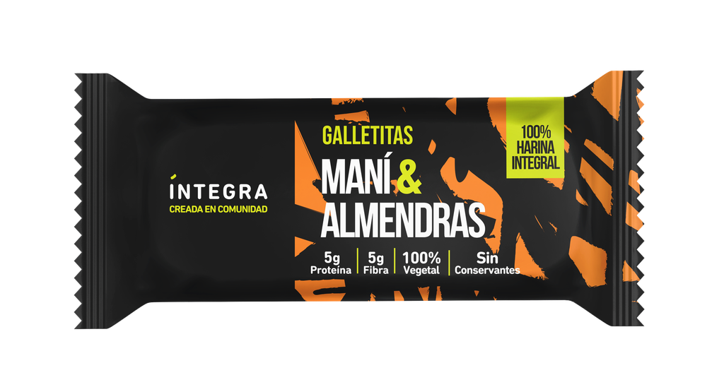 Galletitas Integra Maní y Almendras x72g (x40)