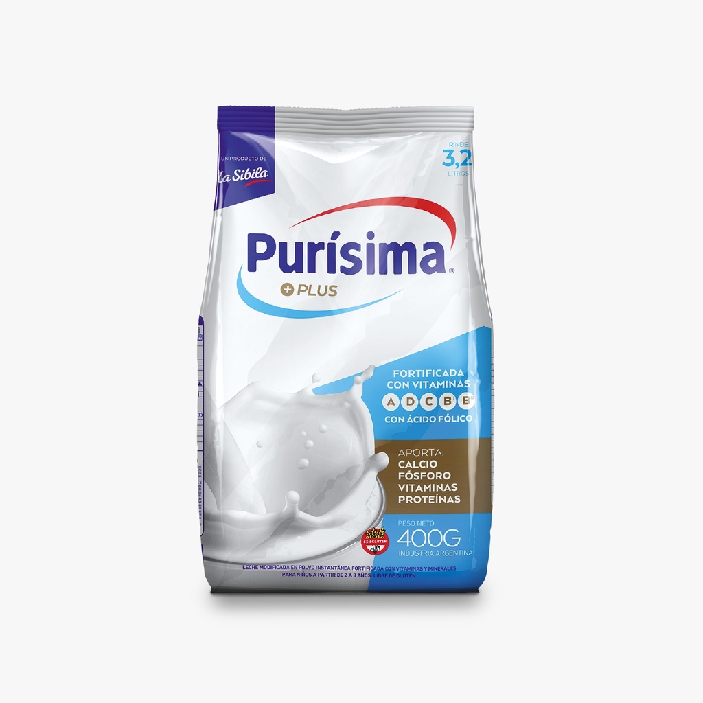 Leche en Polvo Purísima Plus x400g (x16)