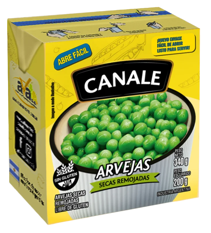 Arvejas Secas Remojadas Canale Tetra x340g (x24)