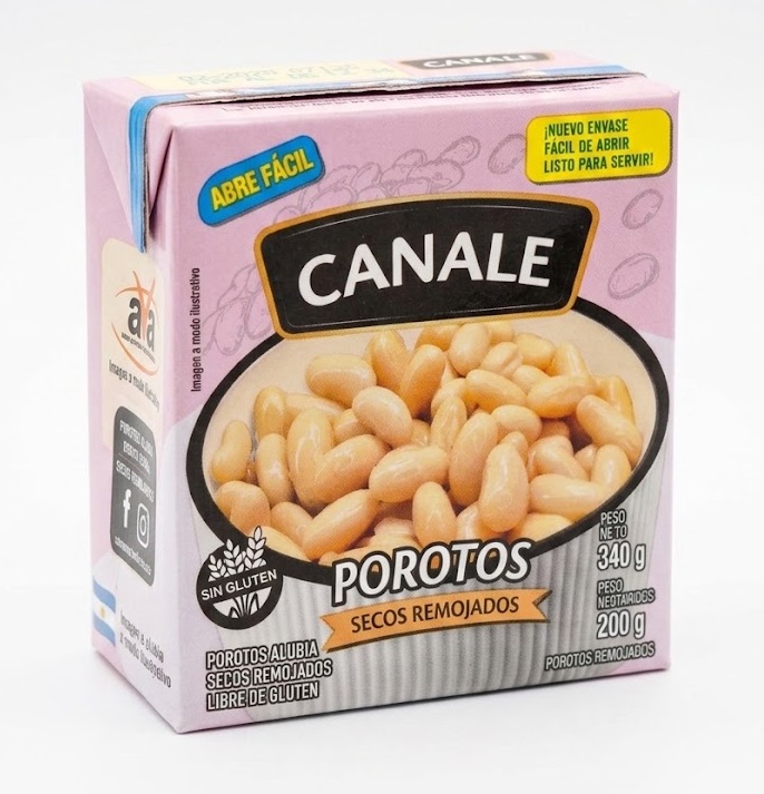 Porotos Secos Remojados Canale Tetra x340g (x24)