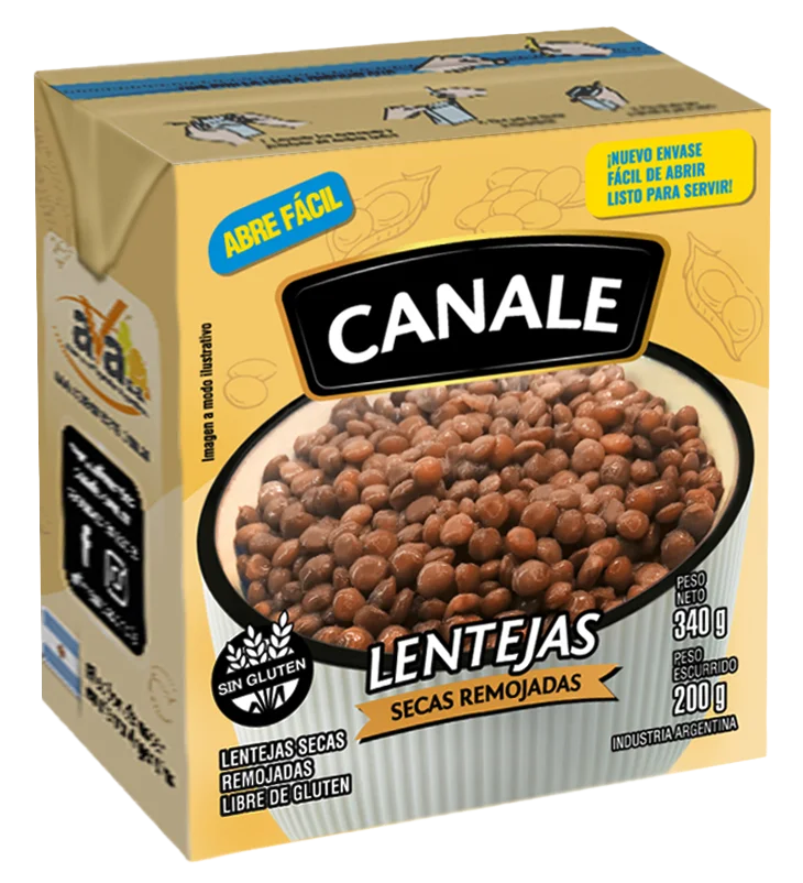 Lentejas Secas Remojadas Canale Tetra x340g (x24)