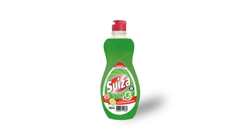 Detergente Suiza Limón Verde x300ml (x18)