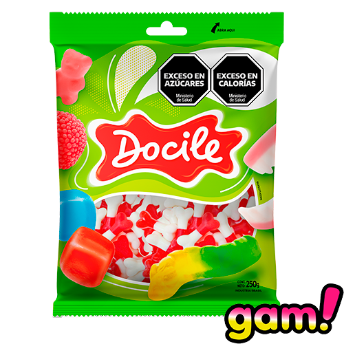 Goma Docile Huesitos x250g (x12)
