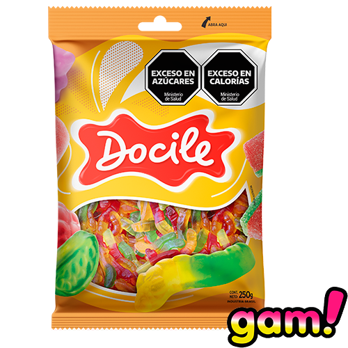 Goma Docile Gelatines Culebritas x250g (x12)