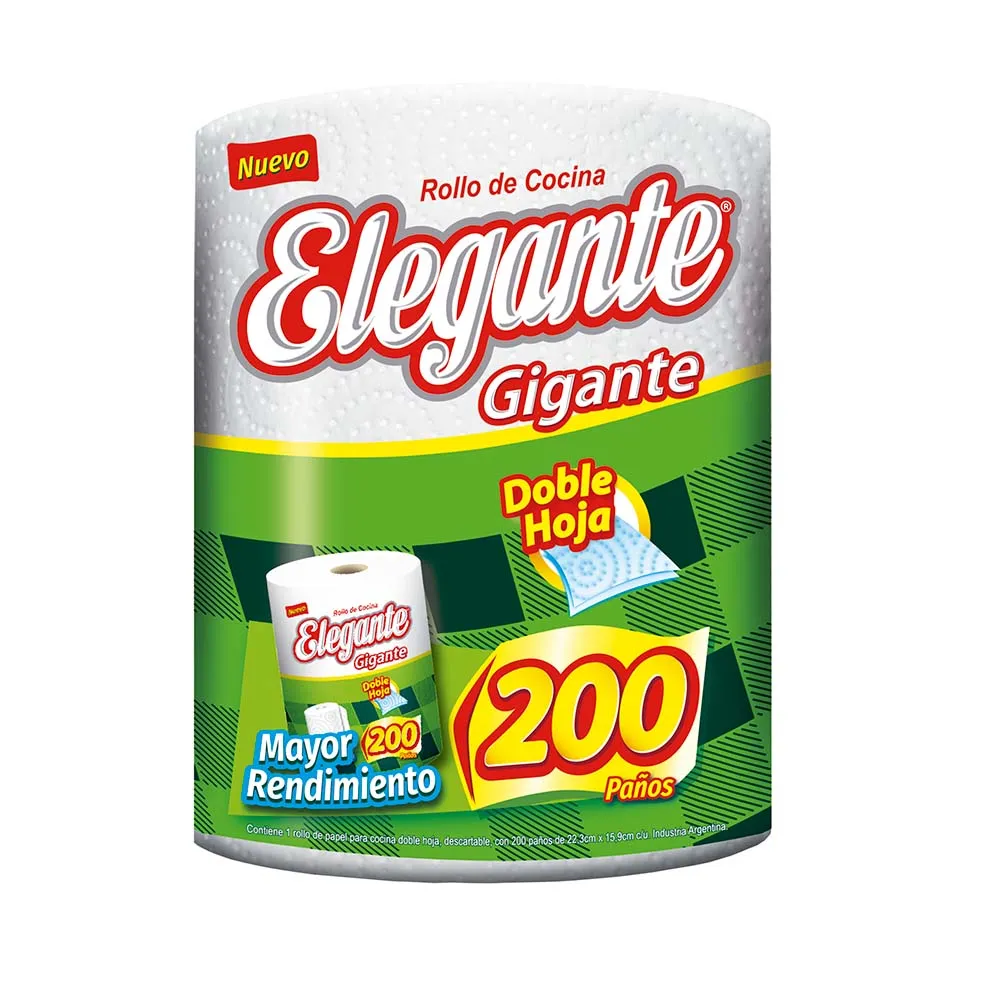 Rollo Cocina Elegante x200 Paños Premium D/H (x12)