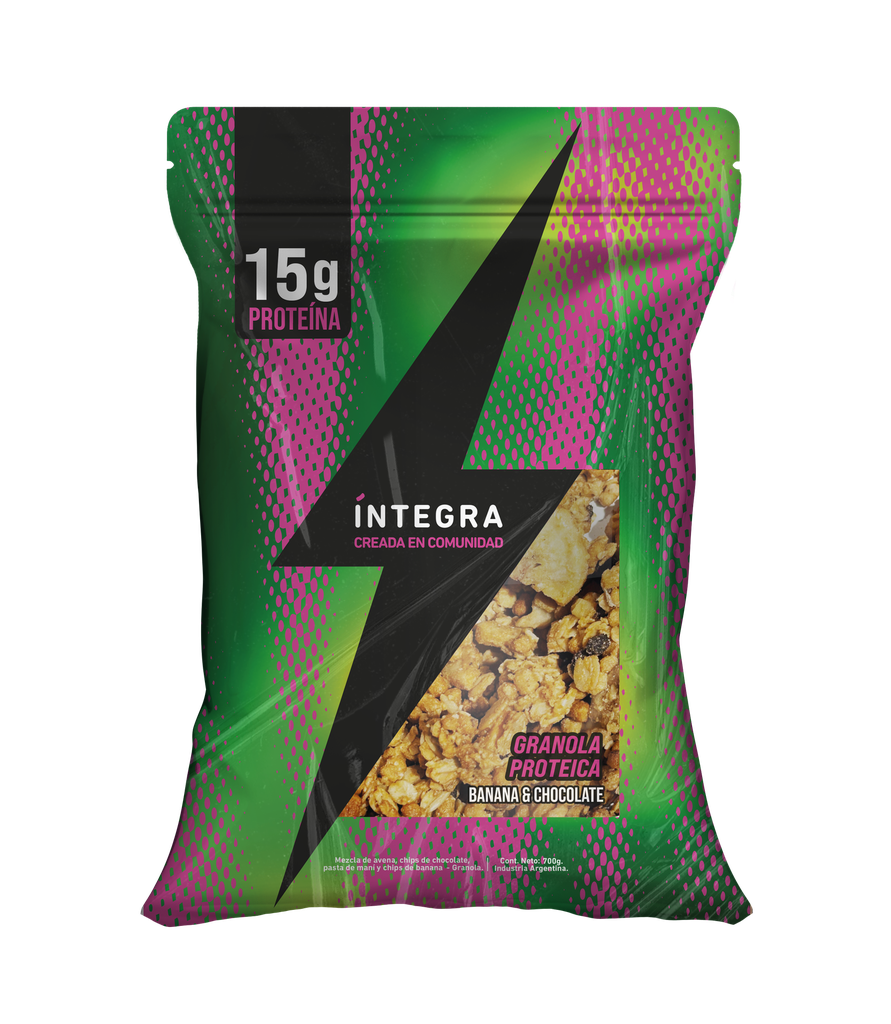 Granola Integra Proteica Banana y Chocolate x700g (x15)