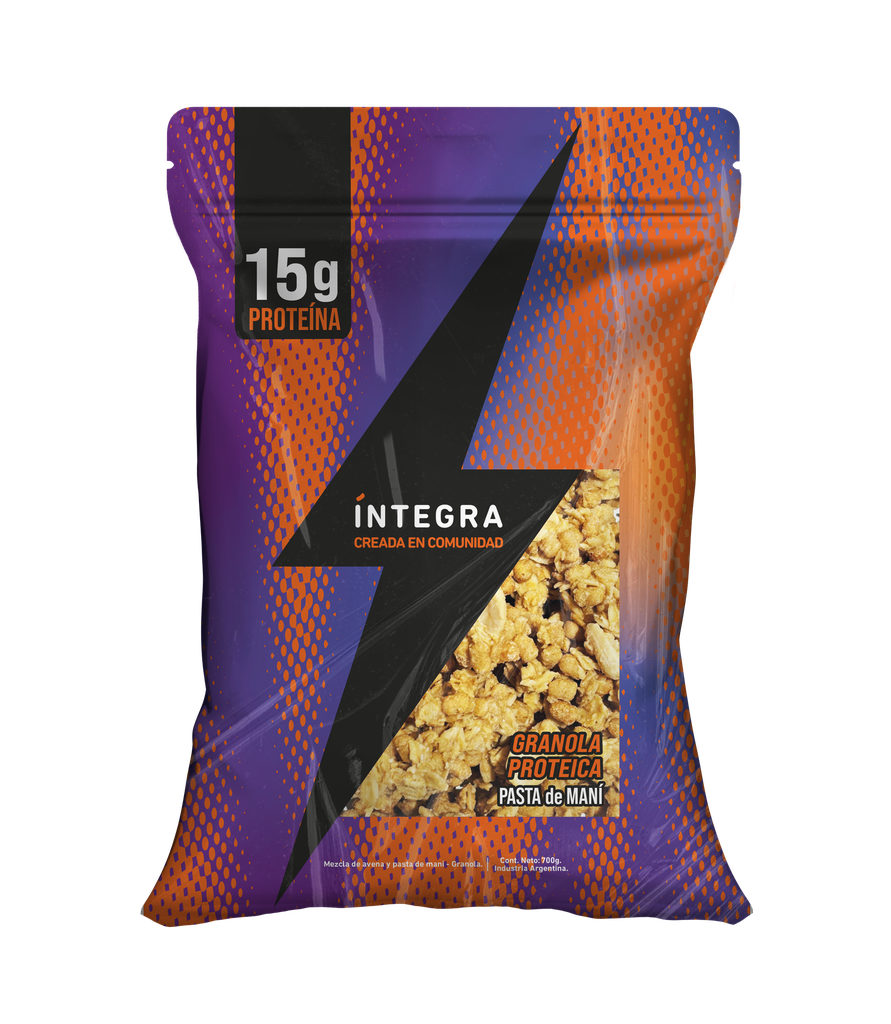 Granola Integra Proteica Pasta de Maní x700g (x15)