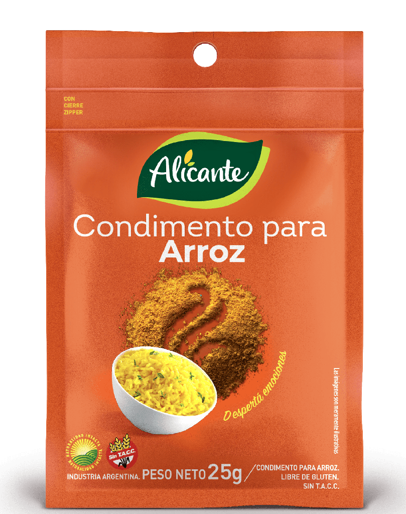 Condimento Para Arroz Alicante x25g (x12)