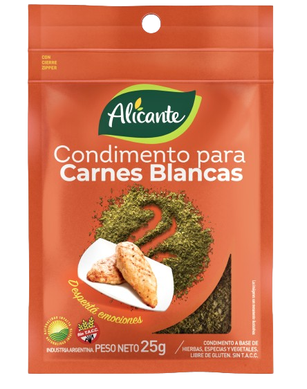 Condimento Para Carnes Blancas Alicante x25g (x12)