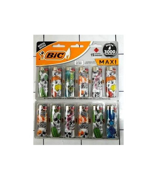 Encendedor Bic Maxi J6 Sleeve FASHION x6u