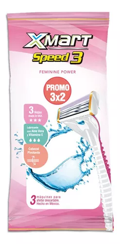 Afeitadora Mujer Xmart Speed T3 36x3 hojas