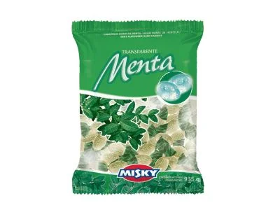 Caramelo Misky Cristal Menta x810g (x6)