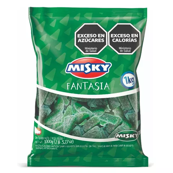 Goma Misky Eucalipto x1kg (x6)