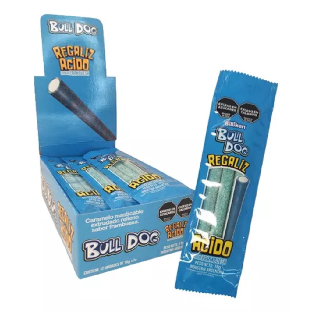 Tubito Bulldog Frambuesa 12x18g (12x12)