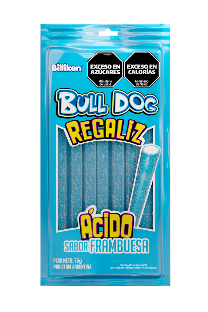 Tubito Bulldog Frambuesa x75g (x24)