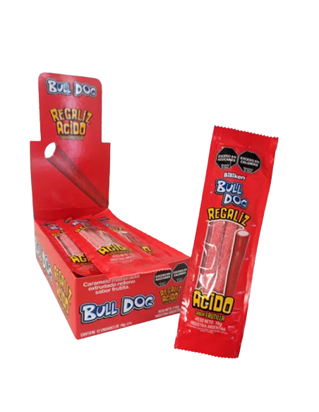 Tubito Bulldog Frutilla 24x75g