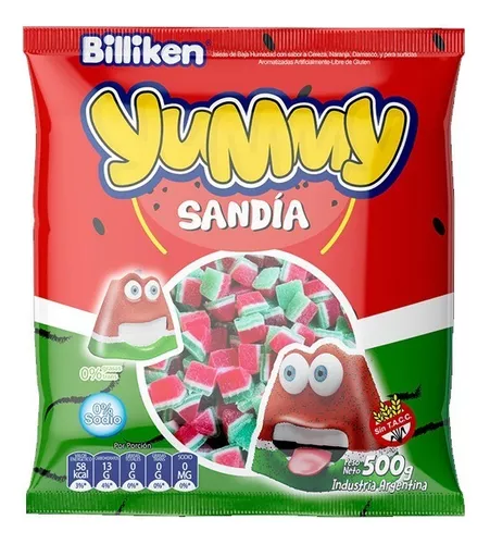 Goma Yummy Tajadas Sandía x500g (x6)