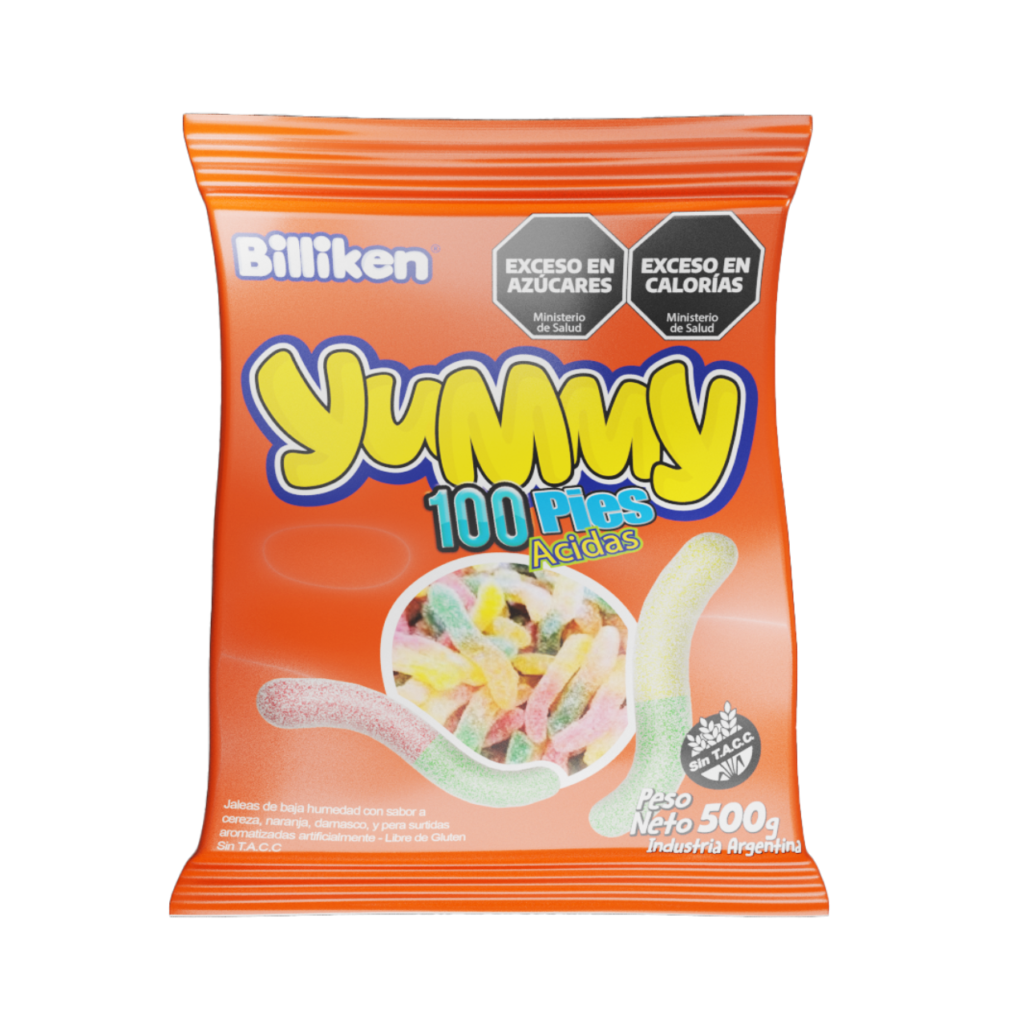 Goma Yummy CienPies x500g (x6)