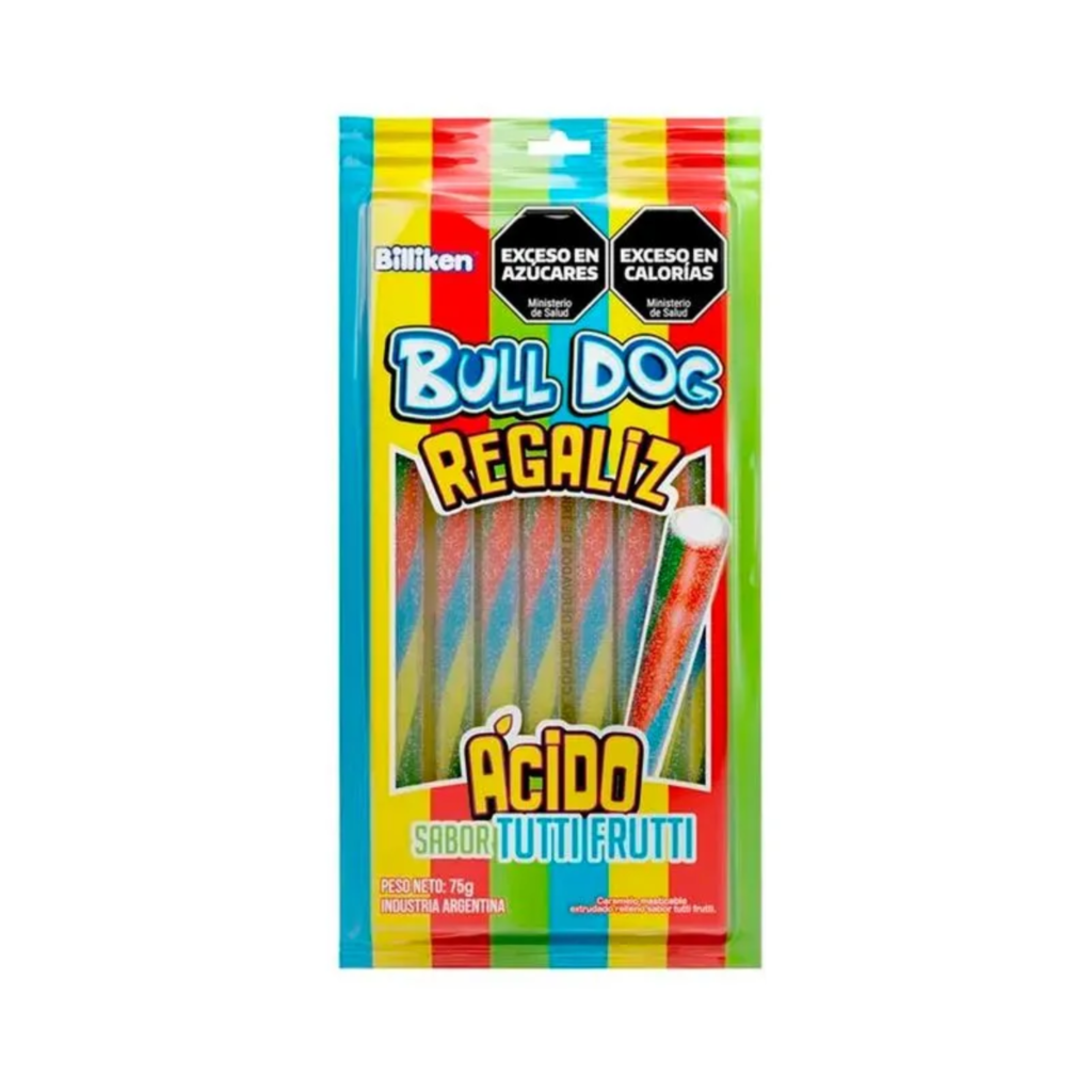 Tubito Bulldog Tutti Frutti x75g (x24)