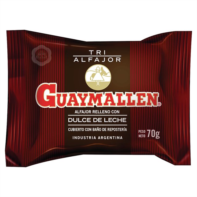 Alfajor Guaymallén Triple Chocolate 24x70g.