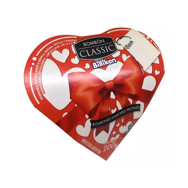 Bombón Billiken Corazón Fruta x200g (x12)
