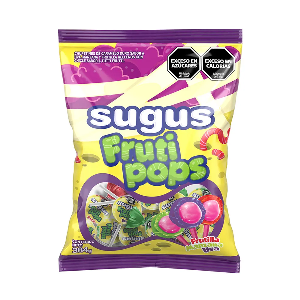 Chupetín Sugus Fruti Pop Mix 15x24x16g.