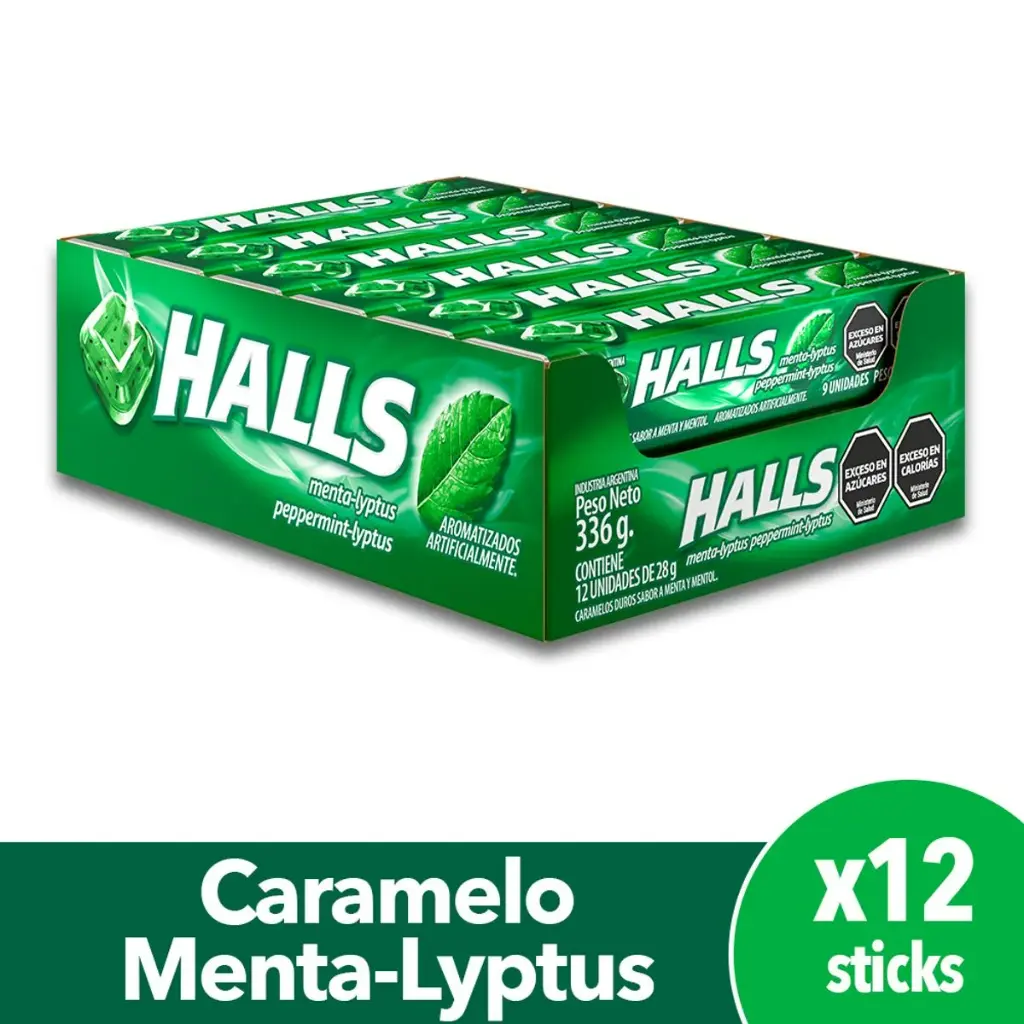 Hall's Menta-Lyptus 12x12x336g