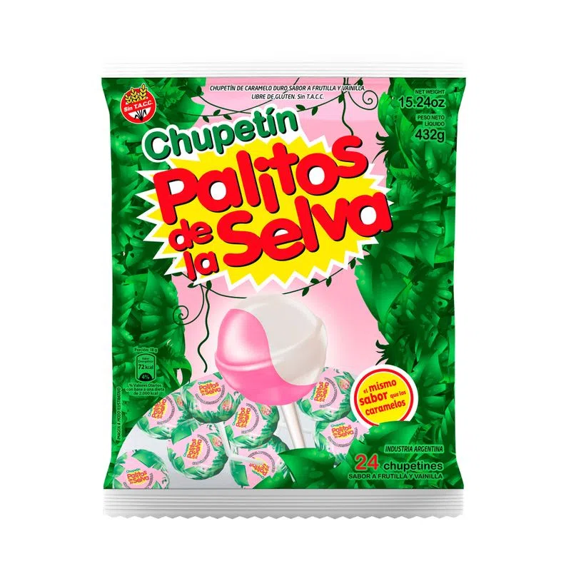 Chupetín Palito Selva 18x24u
