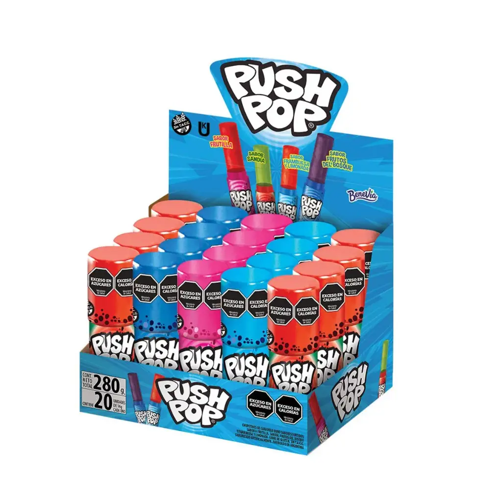 Chupetín Push Pop 20x20u