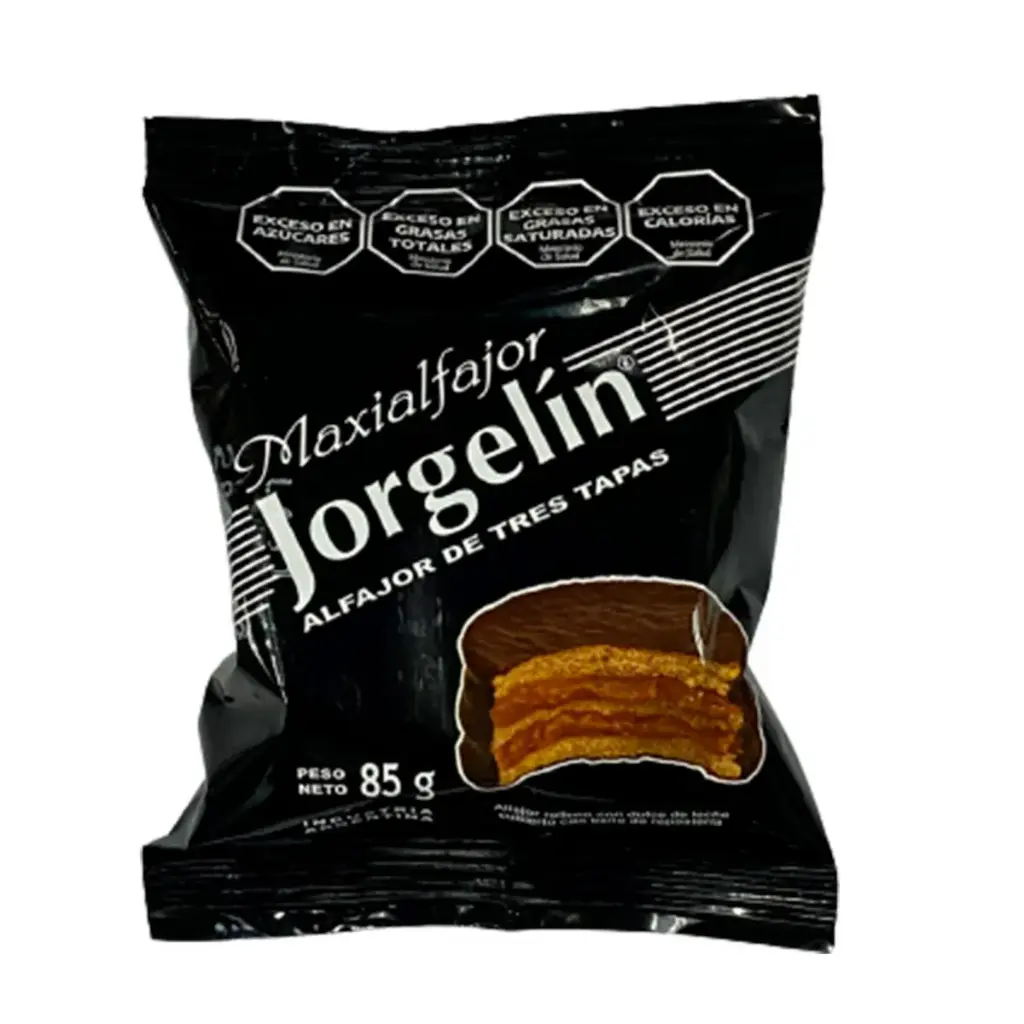 Alfajor Jorgelin Chocolate Negro x85g (x24)