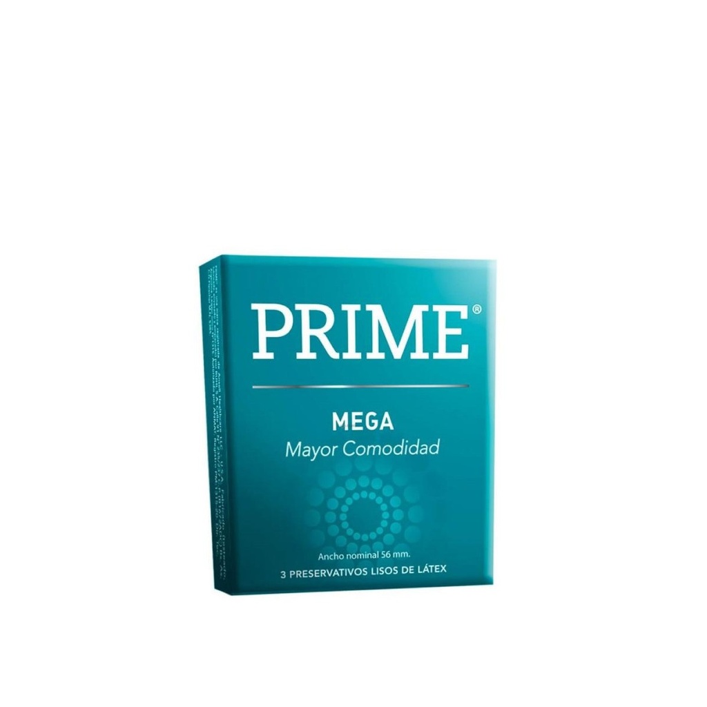 Preservativo Prime 1/2 Gruesa Mega 24x3u.