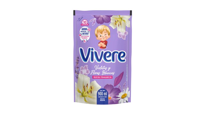 Vívere Suavizante Violetas y Flores Blancas 12x900ml