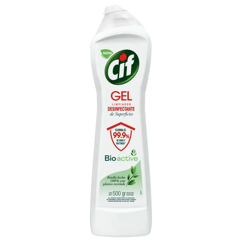 Cif Gel Limpia Superficies Bioactive x500g (x12)