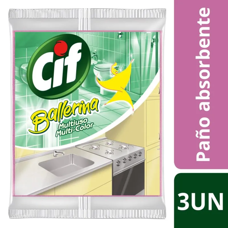 Ballerina Multiuso Paño Cif 18x3u
