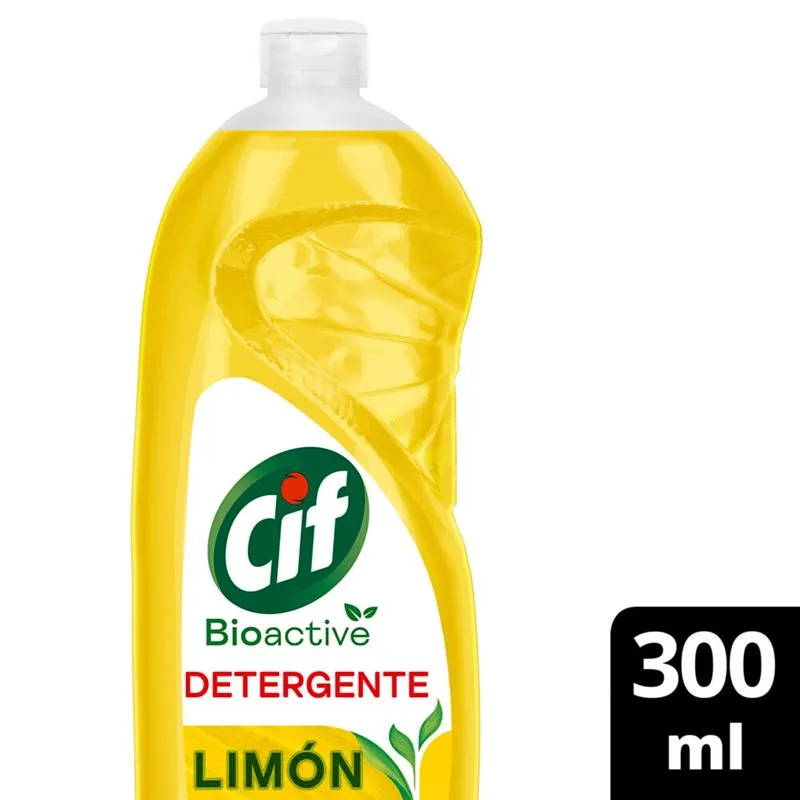 Cif Lavavajilla Limón Bioactive x300ml (x12)