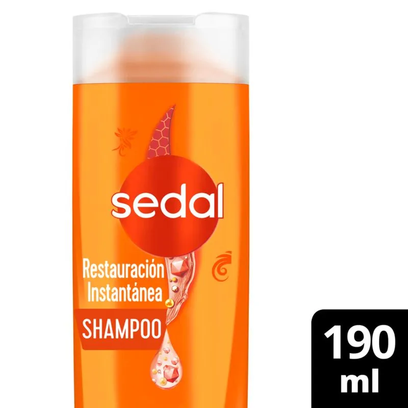 Sedal Shampoo Restauración Instantánea x190ml (x12)