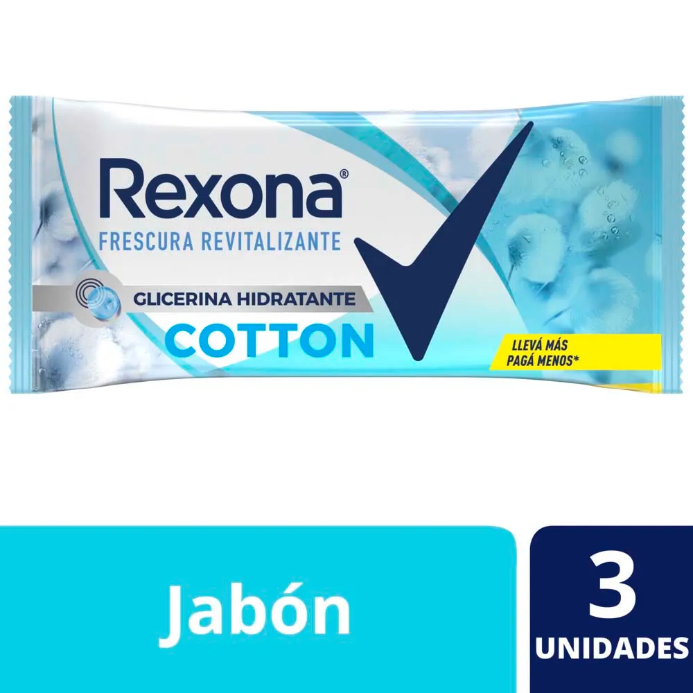 Rexona Jabón Cotton x125g (x12)