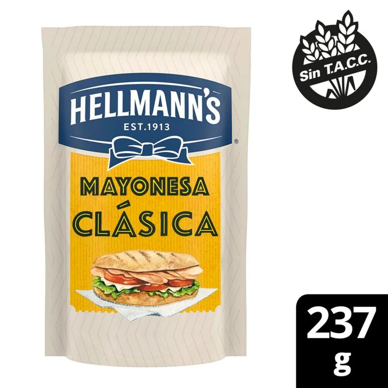 Mayonesa Hellmans Clásica x237g (x12)