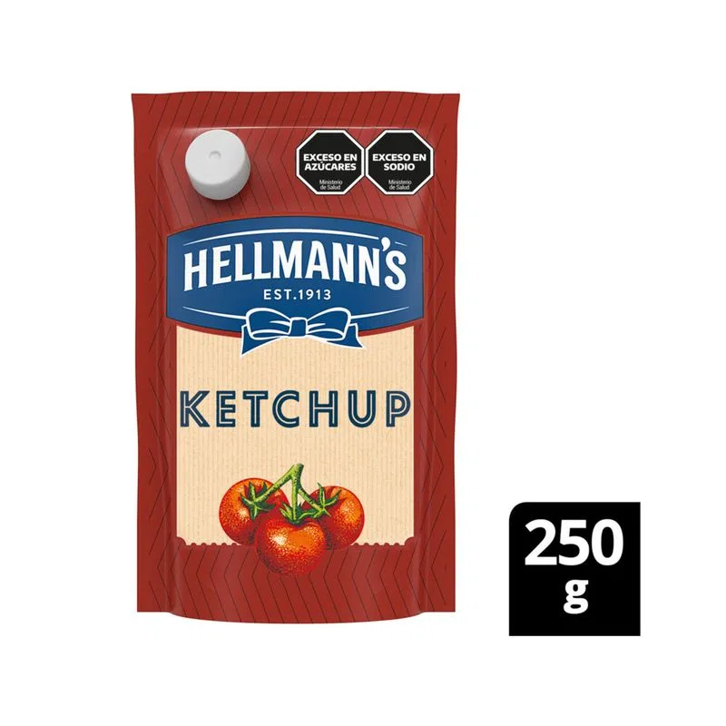 Ketchup Hellmanns S/TAC x250g (x12)