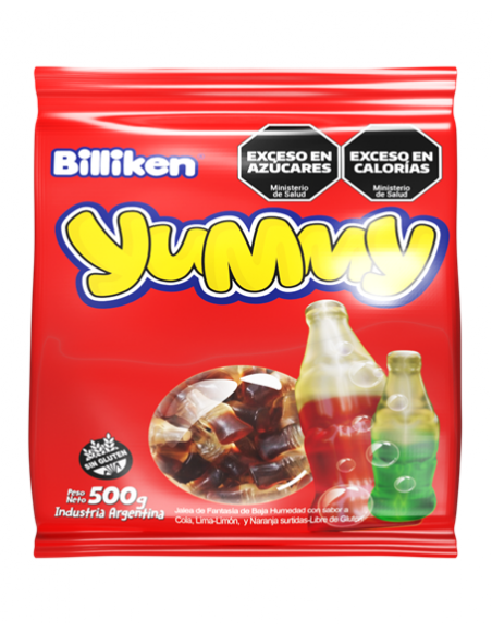 Goma Yummy Botellita x500g (x6)
