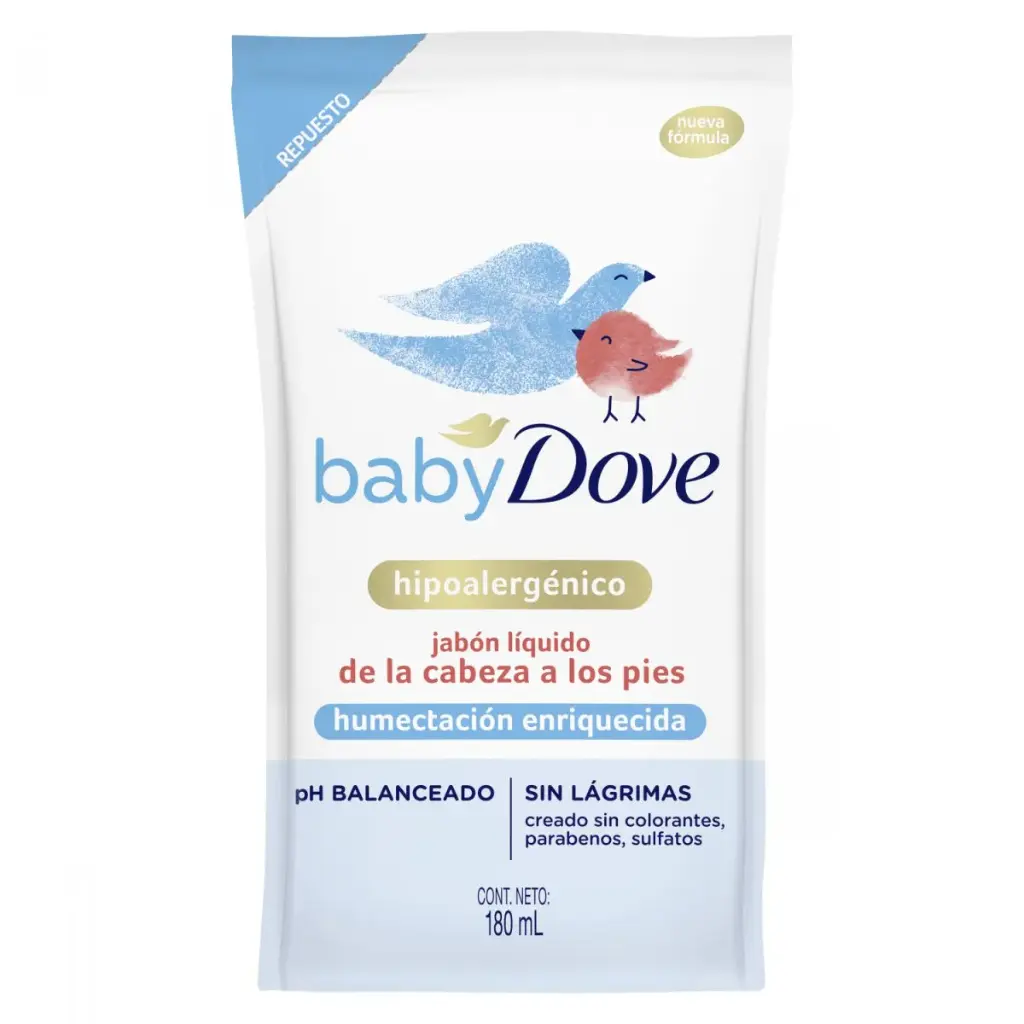 Dove Jabón Liquido Baby Hipoalergénico x180ml (x12)
