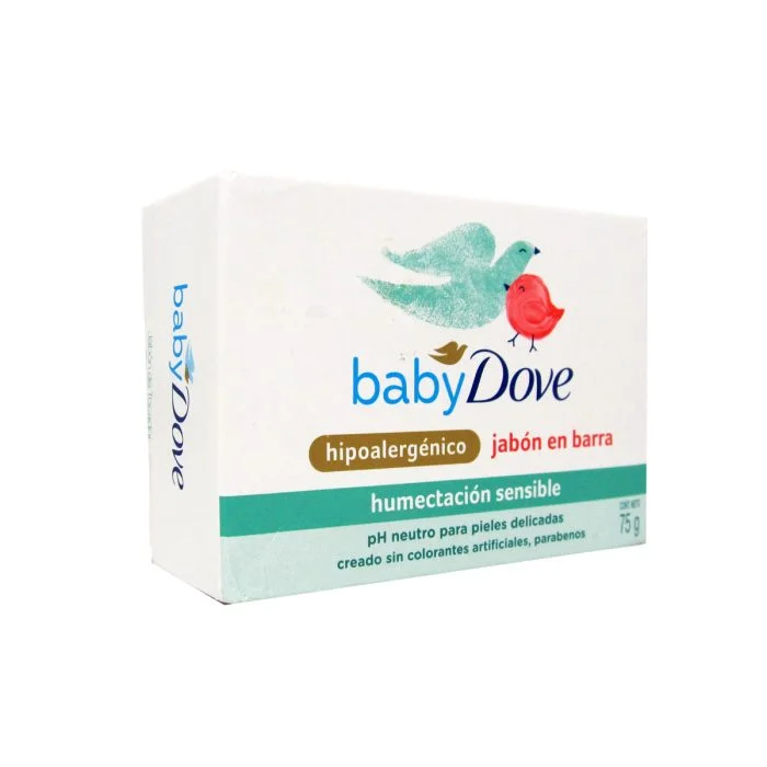 Dove Jabón Baby Sensible Hipoalergénico x75g (x48)