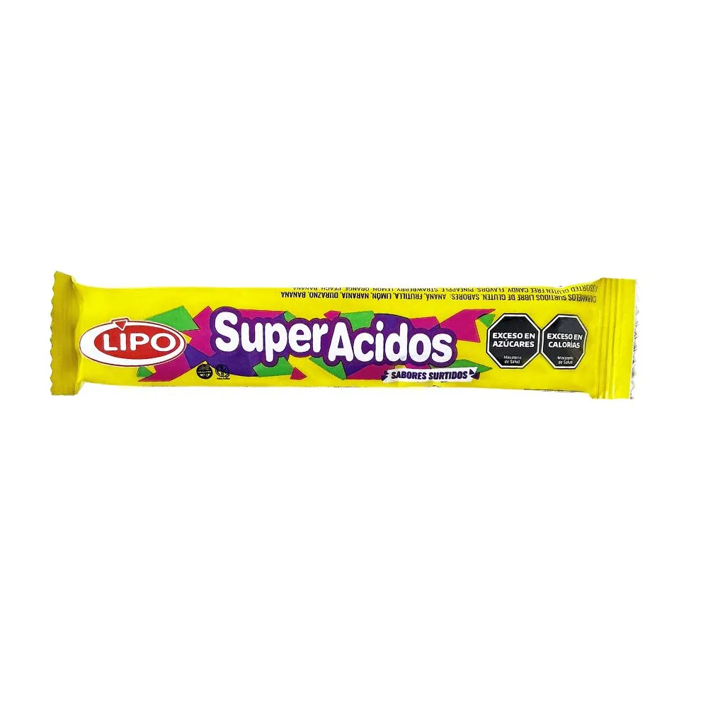 Caramelo Lipo Super Ácidos en Tiras 12x24u.