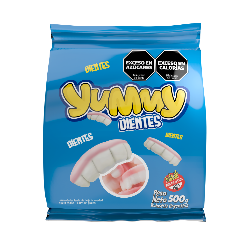 Goma Yummy Dientes x500g (x6)