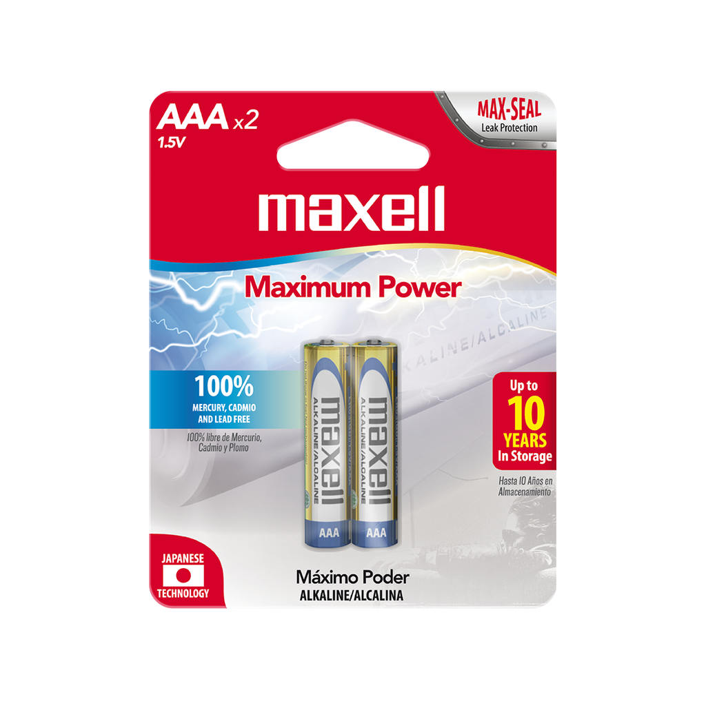 Pilas Maxell AAA Blíster x2 (24x2)