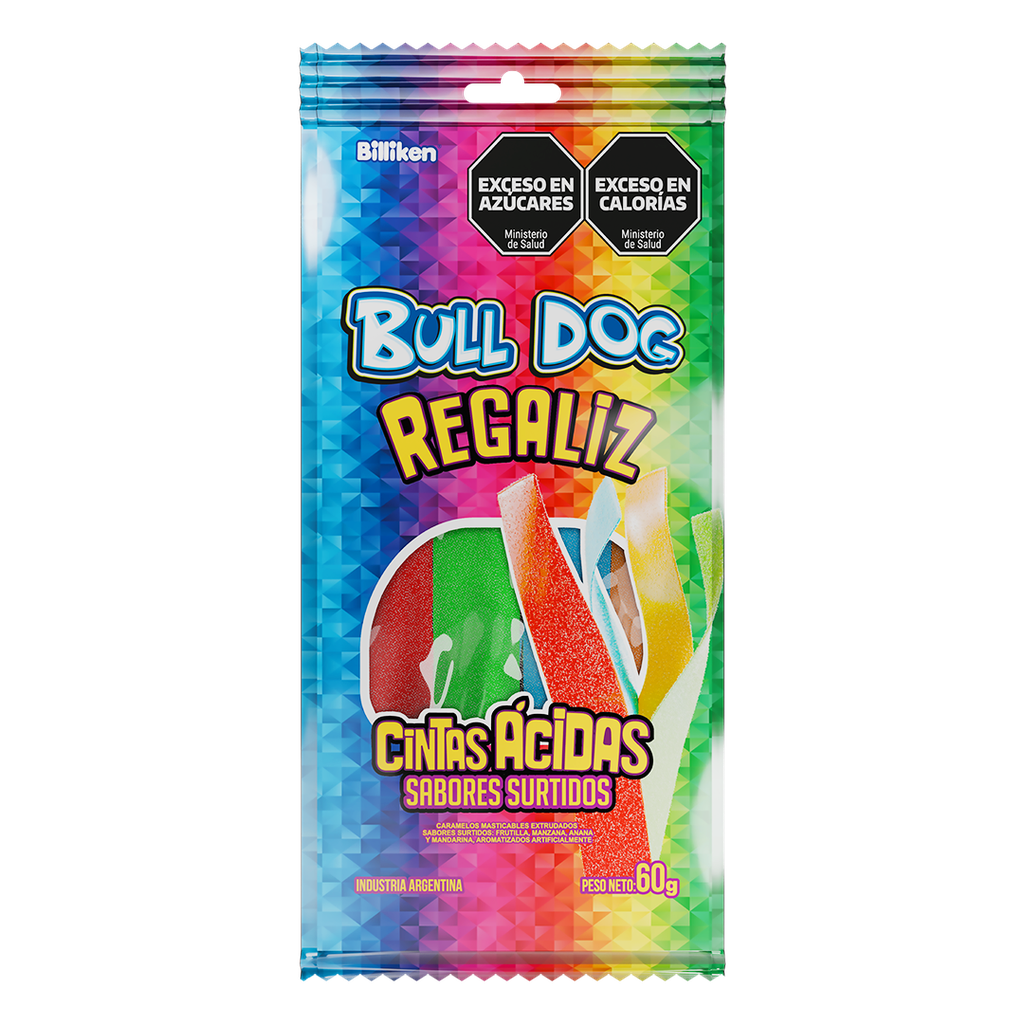 Regaliz Bulldog Ácidas Surtido x60g (x24)