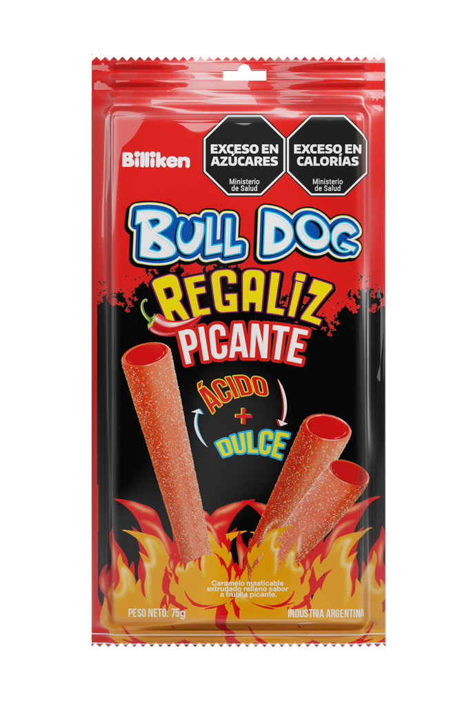 Tubito Bulldog Picante x75g (x24)