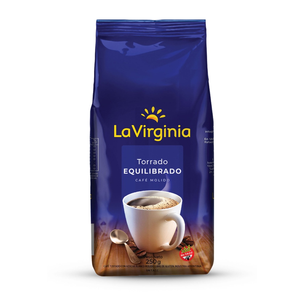 Café Molido La Virginia Torrado Equilibrado x250g (x12)